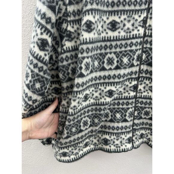 Haband Unisex Jacket Size XL Aztec Fleece Zip Up Vintage - Picture 3 of 12